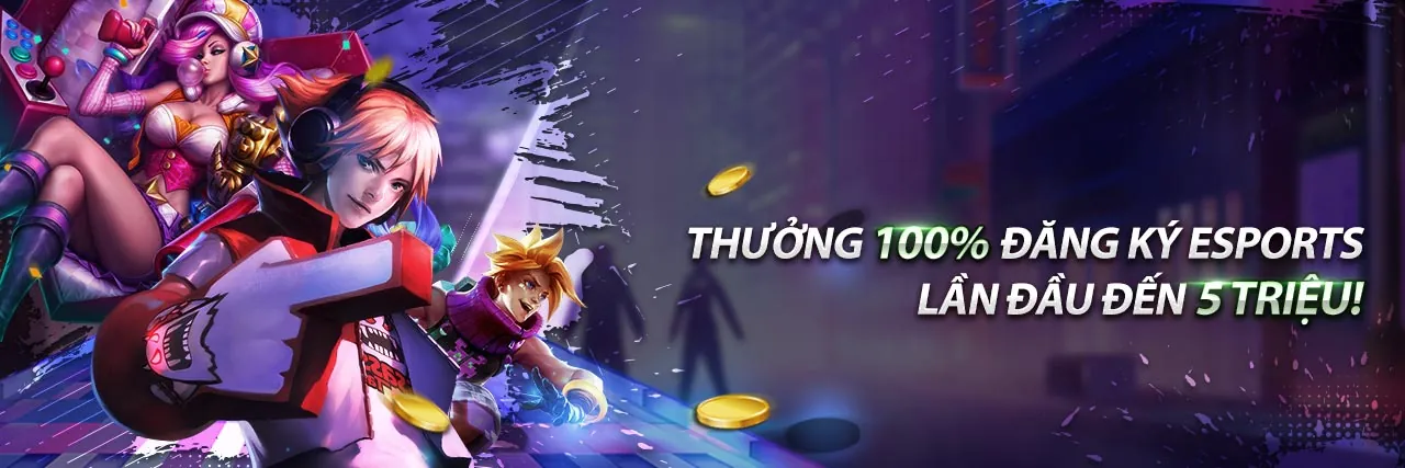Người chơi esports đang thi đấu trong không gian lucky88 club