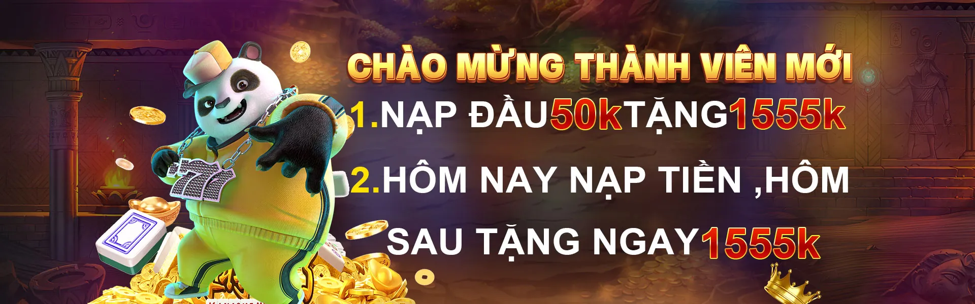 Tiền thưởng chào mừng lớn cho thành viên mới của lucky88 club